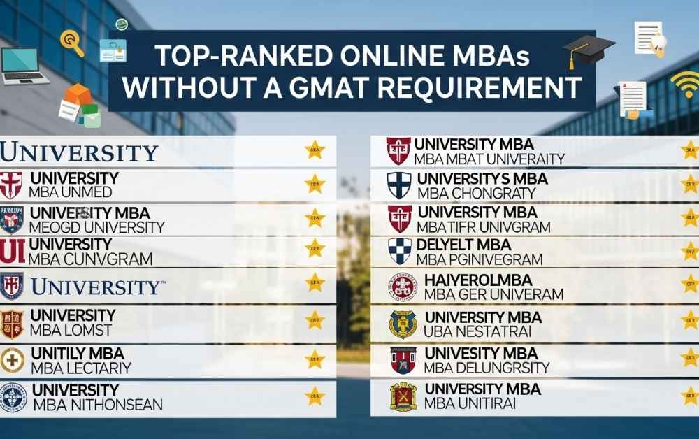 Top-Ranked Online MBAs Without a GMAT Requirement